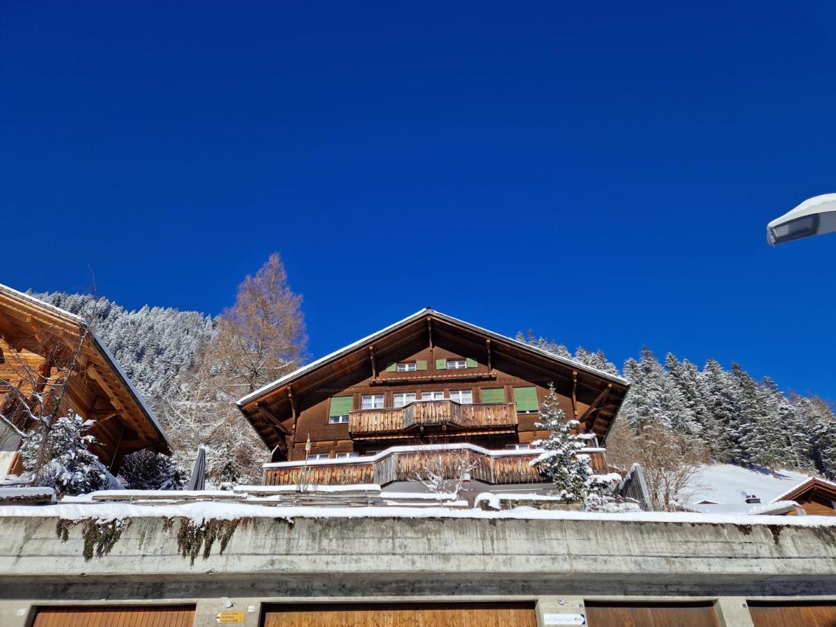 Chalet Gotthelf Gartenstudio, Ferien Mit Hund Adelboden Bagian luar foto