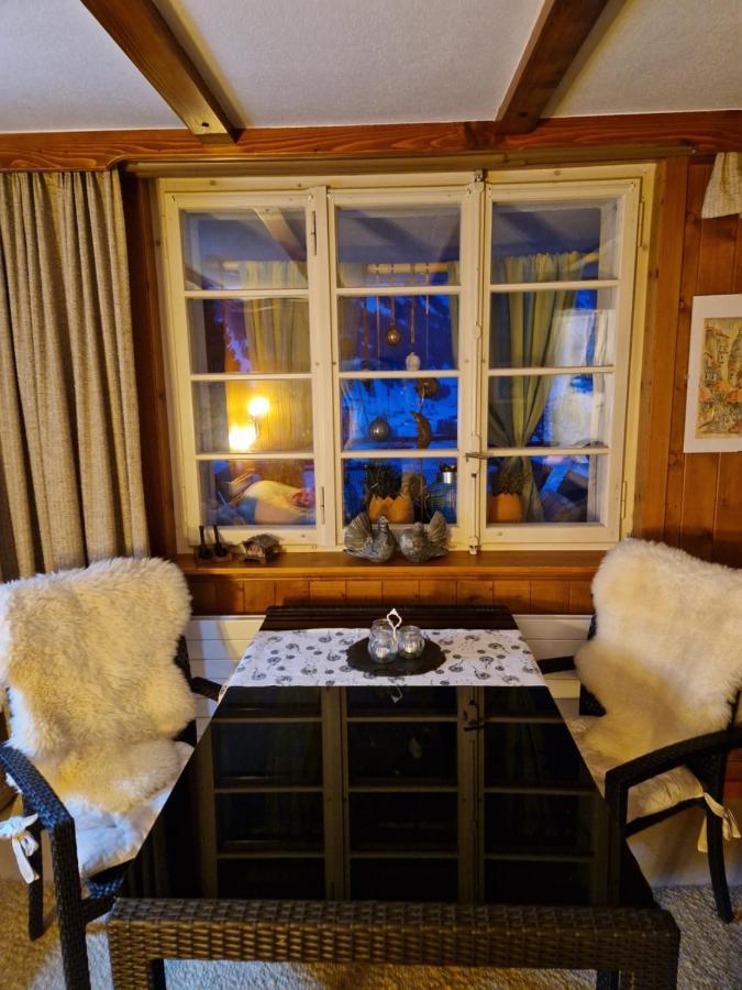 Chalet Gotthelf Gartenstudio, Ferien Mit Hund Adelboden Bagian luar foto