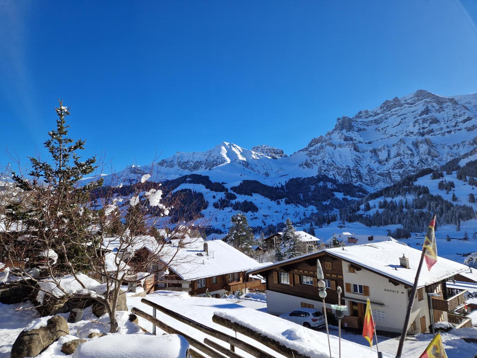 Chalet Gotthelf Gartenstudio, Ferien Mit Hund Adelboden Bagian luar foto