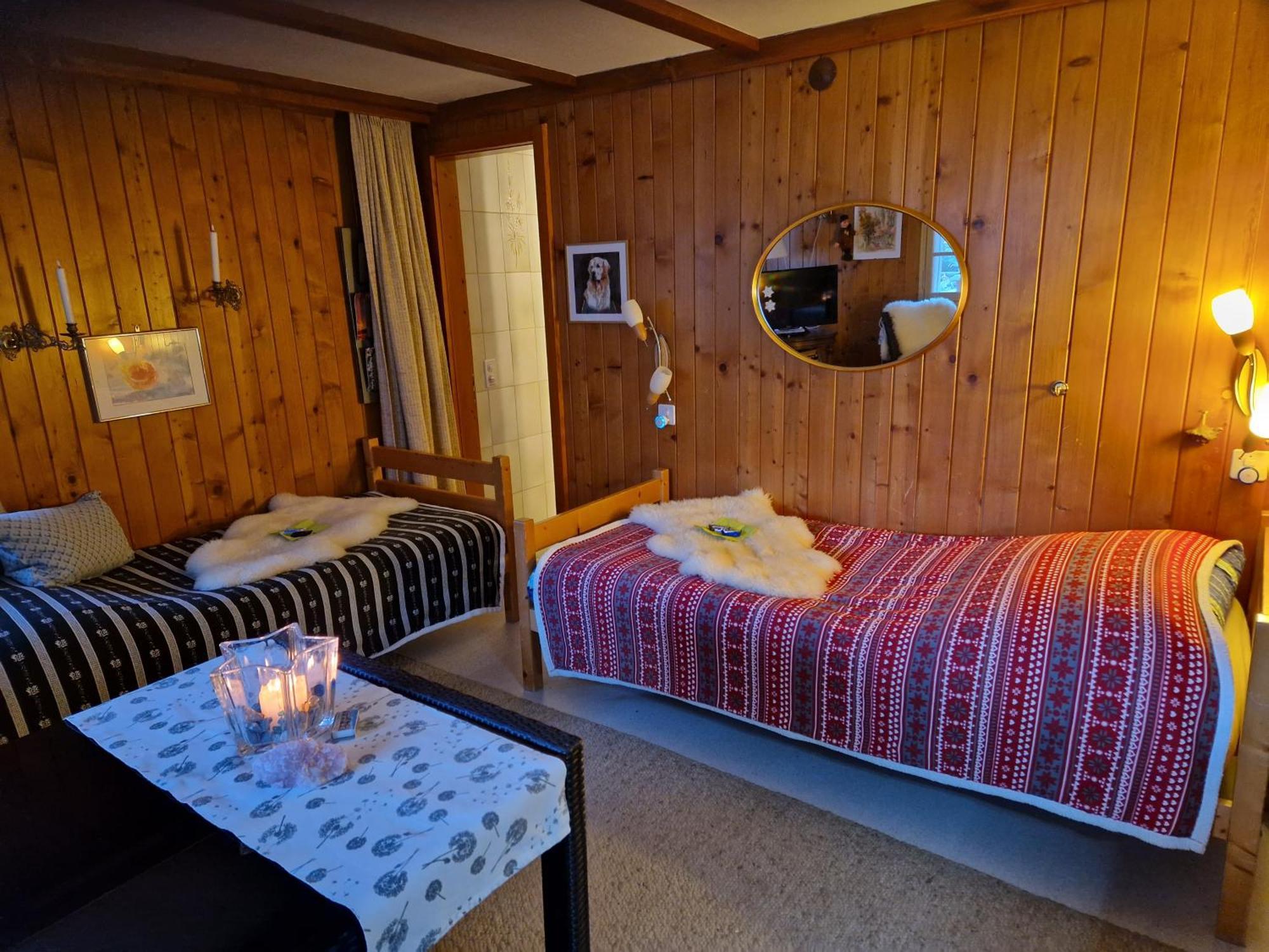 Chalet Gotthelf Gartenstudio, Ferien Mit Hund Adelboden Bagian luar foto