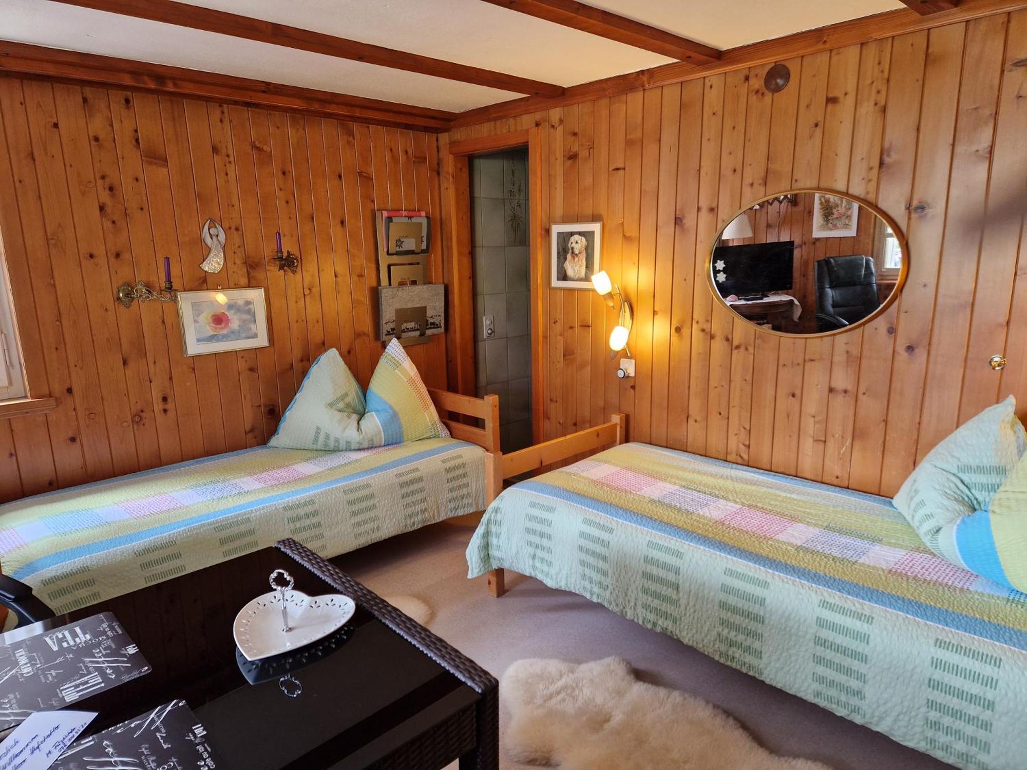 Chalet Gotthelf Gartenstudio, Ferien Mit Hund Adelboden Bagian luar foto