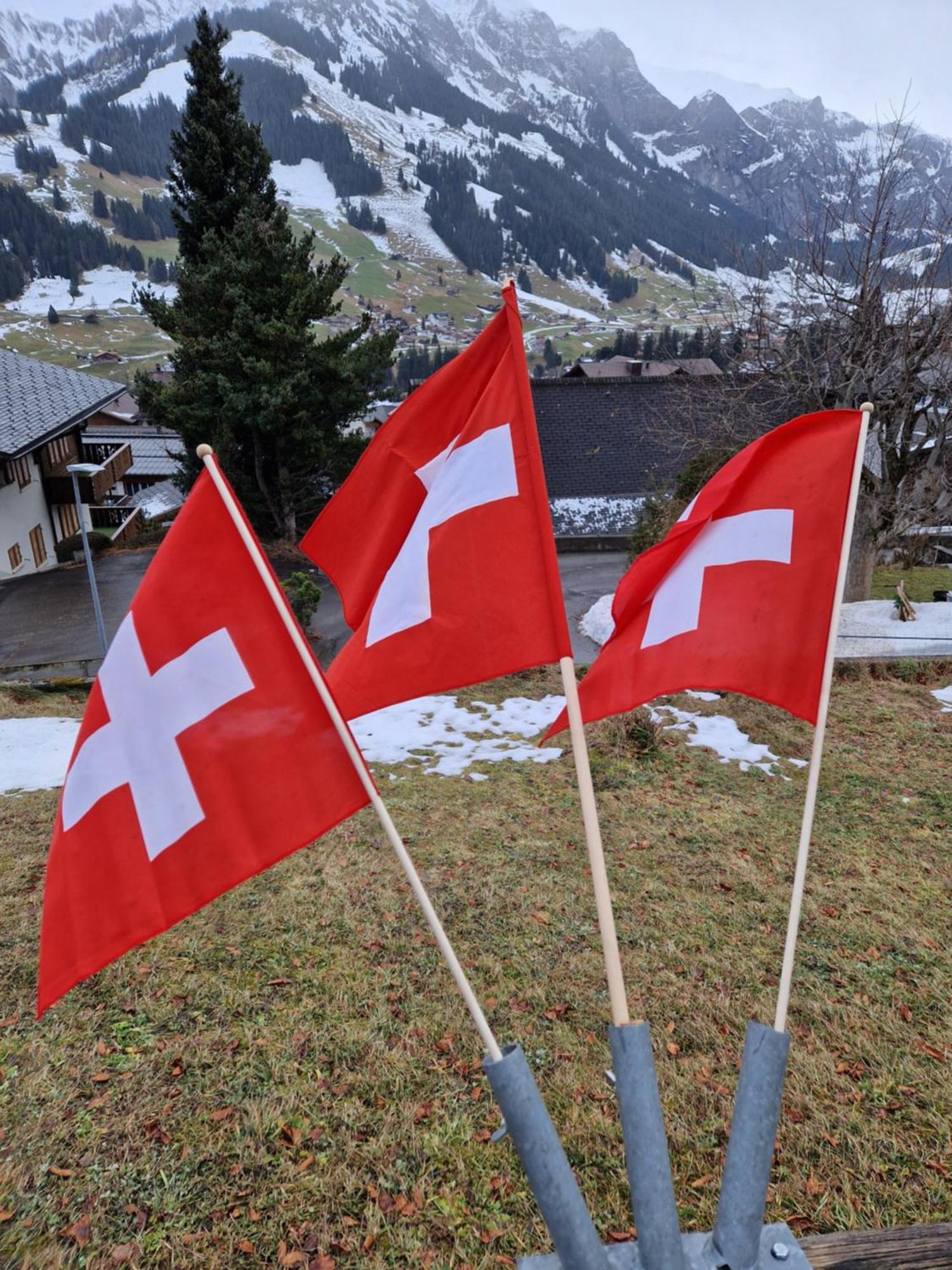 Chalet Gotthelf Gartenstudio, Ferien Mit Hund Adelboden Bagian luar foto